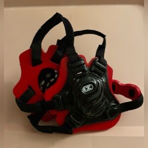 Cliff Keen F5 Tornado Wrestling Headgear - Black/Scarlet/Black Adjustable